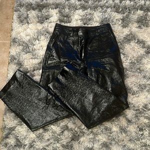 Aritzia-Bavarian shiny leather pants. Size 4